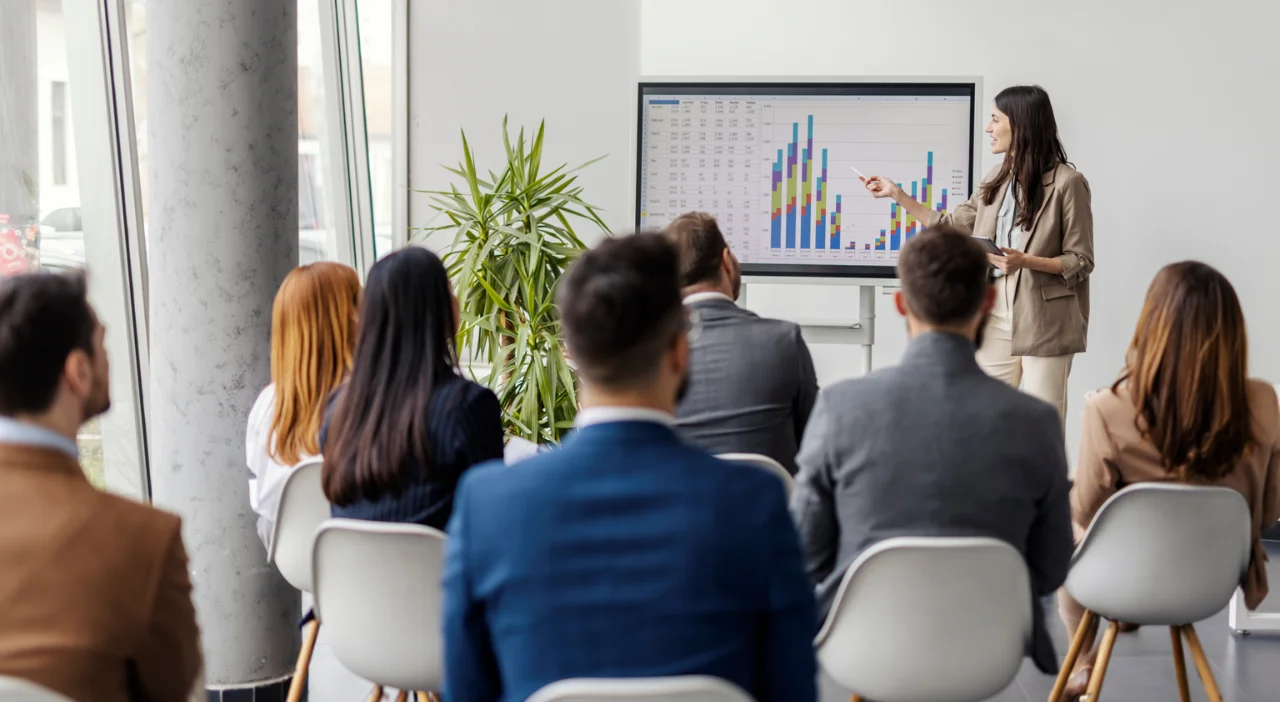 Collaborative IPO team meeting