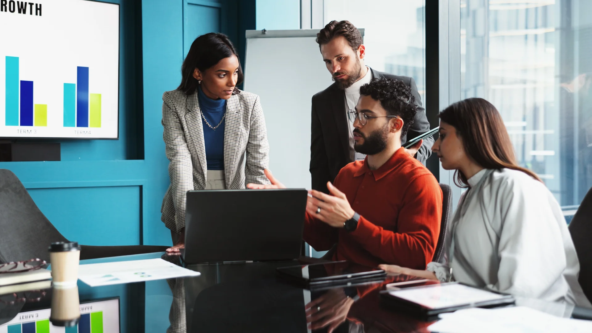 Tax team in strategy meeting