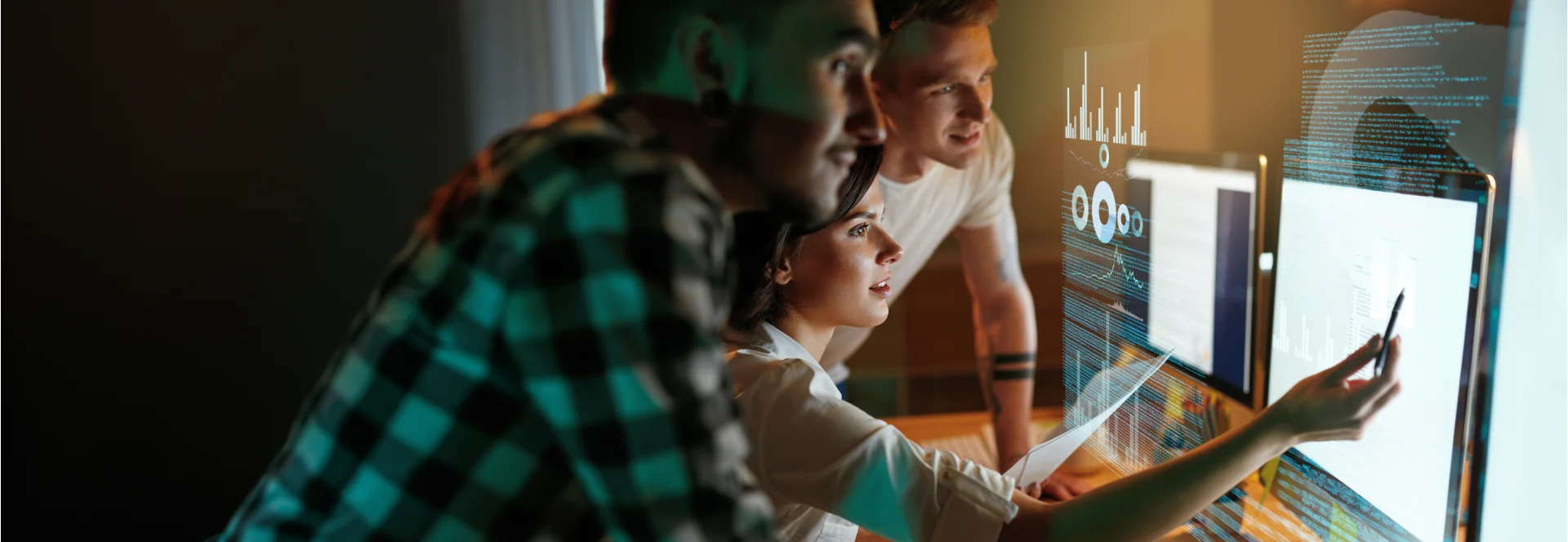 Team looking digital solutions