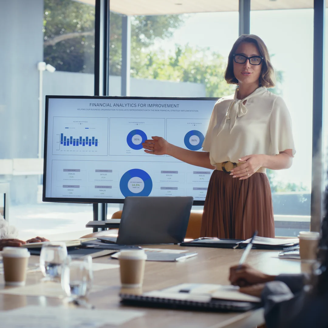 Team discussing project strategy