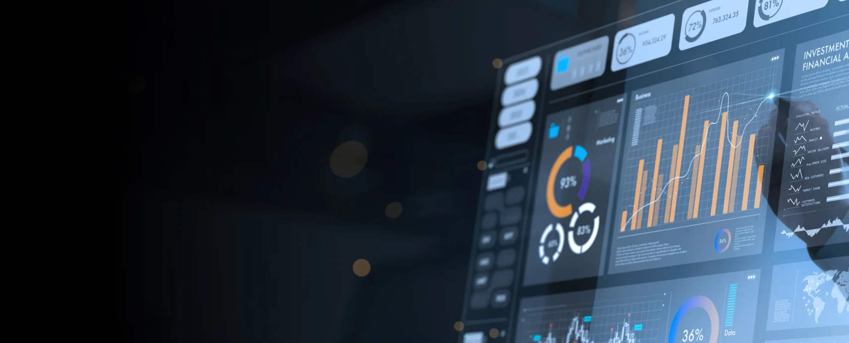 Financial data dashboard