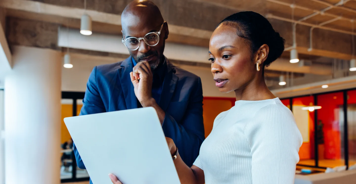 Team collaborating on technical solution