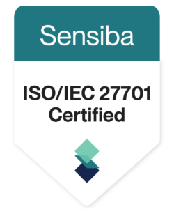 Sensiba ISO/IEC 27701 Certified badge